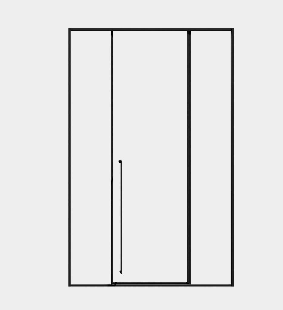 Rainforest tall full-glass shower enclosure with ultra-clear low iron glass